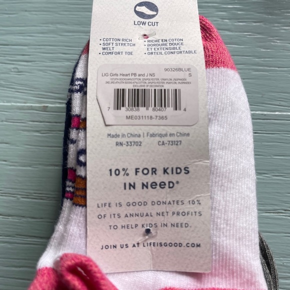 Life Is Good Girls’ Crew/ Low Cut Socks Cozy Florals/Fun Prints Shoe Size 7-10 - Picture 6 of 8